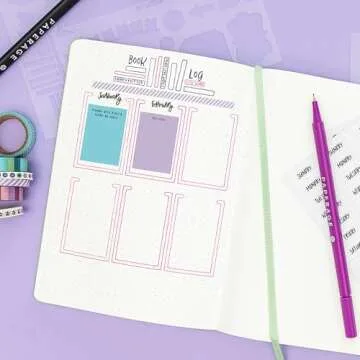 PAPERAGE Lavender Dotted Journal - 160 Pages, Hardcover