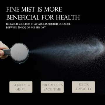 KITEXPERT Olive Oil Sprayer for Cooking Set of 2 - Versatile Olive Oil Spray Bottle for Cooking - 25...