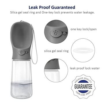 WePet Portable Dog Water Bottle 19 OZ Leak Proof Dispenser
