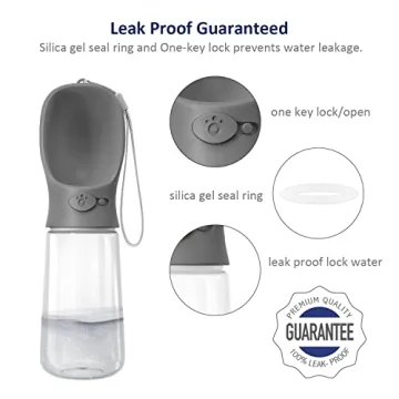 WePet Portable Dog Water Bottle 19 OZ Leak Proof Dispenser