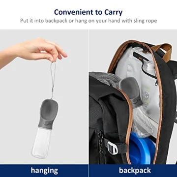 WePet Portable Dog Water Bottle 19 OZ Leak Proof Dispenser