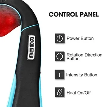 MagicMakers Neck Massager with Heat for Deep Pain Relief