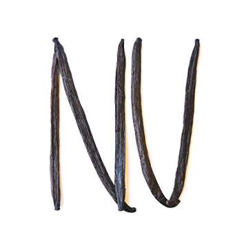 Native Vanilla Grade A Tahitian Vanilla Beans – Premium Gourmet Whole Bean Pods (10 Pods)