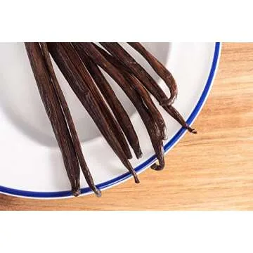 Premium Native Vanilla Tahitian Beans - 10 Whole Pods