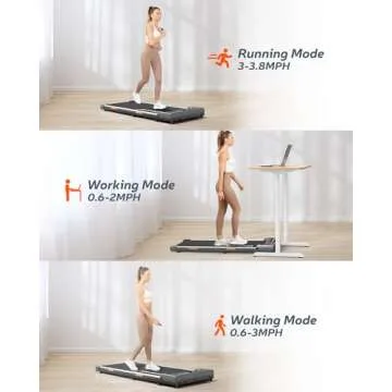 Elseluck Walking Pad, Under Desk Treadmill for Home Office, 2 in 1 Portable Walking Pad Treadmill with Remote Control, Walking Jogging Machine in LED Display