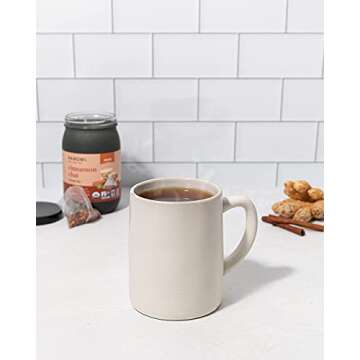 Paromi Cinnamon Chai Rooibos Organic Tea, Signature Jar, 15 Count