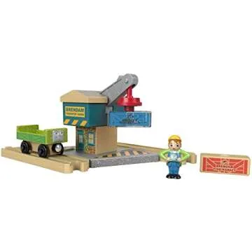 Thomas & Friends Wood Spin & Lift Crane Toy for Kids