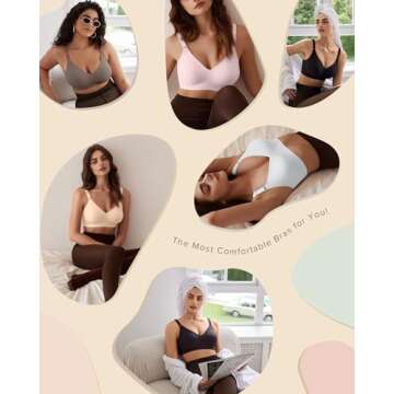 Vertvie Wireless Seamless Bra for Ultimate Comfort and Support