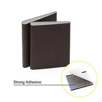 Door Corner Seal Wedge Draft Stopper 4 Pack - Brown