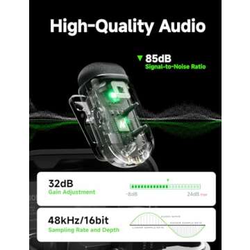 MAONO Wave T1 Mini Wireless Lavalier Microphone