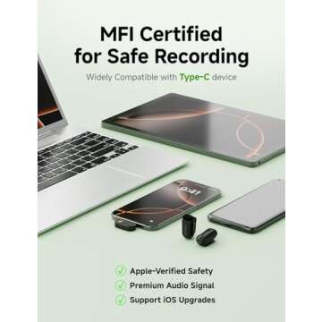 MAONO Wave T1 Mini Wireless Lavalier Microphone