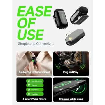 MAONO Wave T1 Mini Wireless Lavalier Microphone