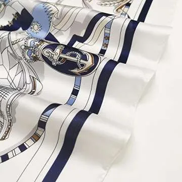 FONYVE Silk Scarfs for Women Lightweight Fashion Headscarf Satin Hair Wrap for Sleeping 27.5 inches