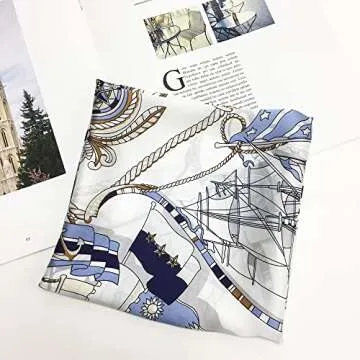 FONYVE Silk Scarfs for Women Lightweight Fashion Headscarf Satin Hair Wrap for Sleeping 27.5 inches