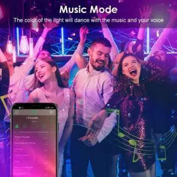 L8star 133ft LED Bedroom Lights with Bluetooth & Remote