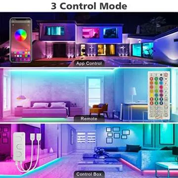 L8star 133ft LED Bedroom Lights with Bluetooth & Remote