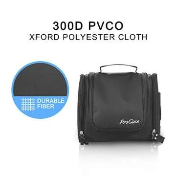 ProCase Toiletry Bag with Hook for Travel Accessories