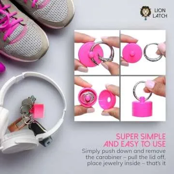 Lion Latch Travel Jewelry Box - Portable Organizer for All Occasions