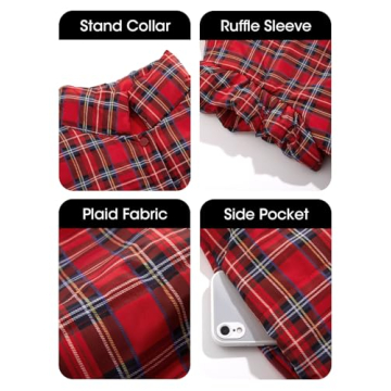 Tankaneo Womens stylish plaid puffer vest for warmth