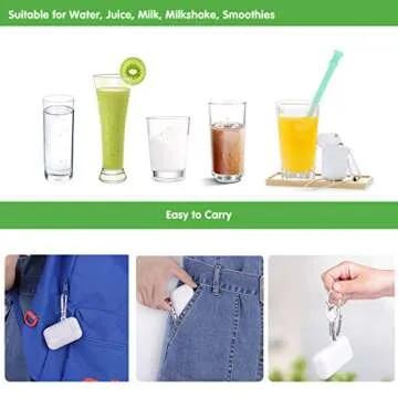 Yoocaa Silicone Straw, 9.7 Inch, Navy Blue&Green