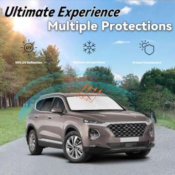 Custom-fit Car Sun Shade for Hyundai Santa Fe 2019-2024