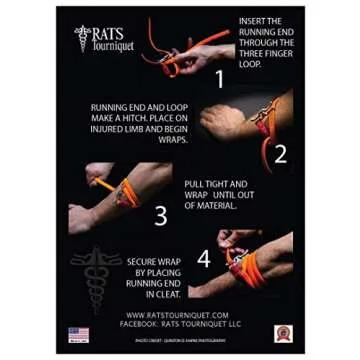 RATS GEN 2 Tourniquet System | Emergency First Aid & Survival Gear - Black