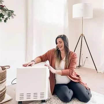 EnviroKlenz Air Purifier for Home 1000 Sq Ft Standard, With HEPA filter (White) | Maximum Coverage, Minimum Noise | Air Purifier for Dust, Particles, Odors, Pet Dander, Allergens, Smoke, and More