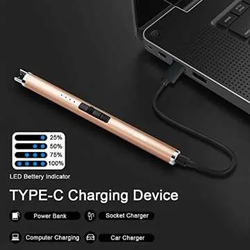 JETPRO Rechargeable Candle Lighter Sleek & Safe Design