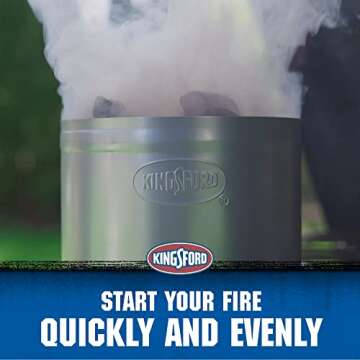 KINGSFORD Heavy Duty Charcoal Chimney Starter for Grills