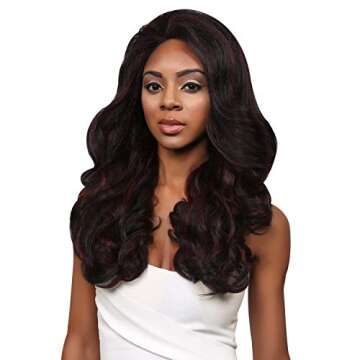 Outre Synthetic Hair Half Wig Quick Weave Stunna (1B)