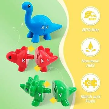 Montessori Dinosaur Alphabet Matching Set for Kids