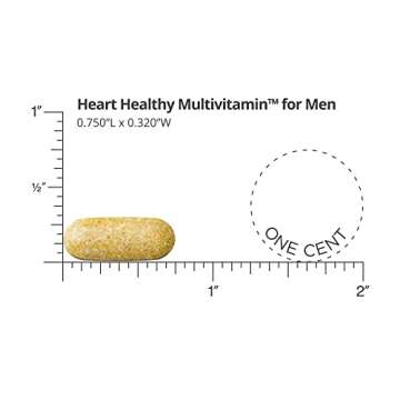 Dr. Sinatra Heart Healthy Multivitamin for Men with Vitamin D 1000 IU, A, B12, C, E, and Zinc, 90 Tablets (30-Day Supply)