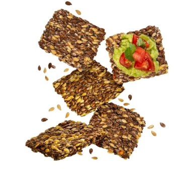 Flackers Organic Savory Flaxseed Crackers for Healthy Snacking