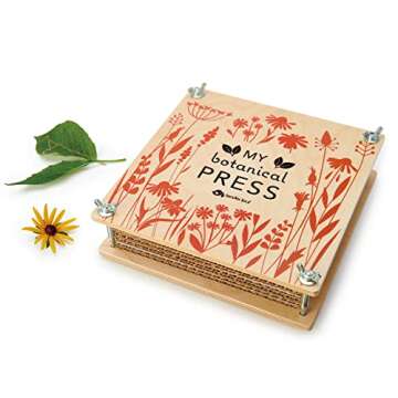 Tender Leaf Toys - My Botanical Press - 8.3 x 8.3 Inch 10 Layers Flower Press, DIY Dried and Preserved Flowers and Leaves, Plants Art & Crafts kit - Age 3+