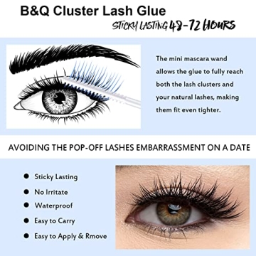 B&Q LASH Bond Waterproof Cluster Eyelash Glue 5 ML