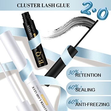 B&Q LASH Bond Waterproof Cluster Eyelash Glue 5 ML