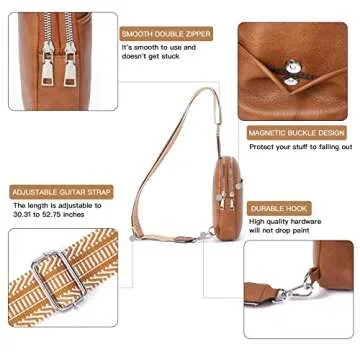 Stylish Vegan Leather Sling Bag for Women