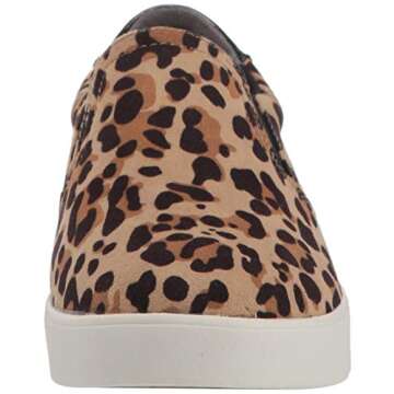 Dr. Scholl's Shoes Women's Madison Slip On Fashion Sneaker, Tan/Black Leopard Microfiber, 6