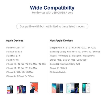 30W Fast Charger for iPad Pro and iPhone with USB C Cord