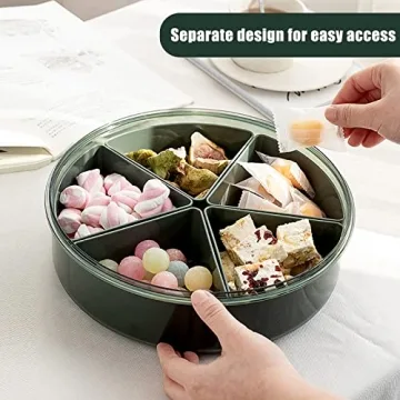 Divided Serving Tray with Lid for Any Occasion