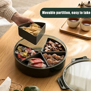 Divided Serving Tray with Lid for Any Occasion
