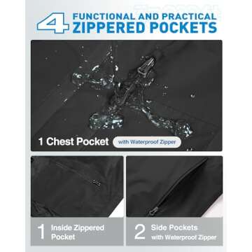 Lightweight Waterproof Rain Jacket for Women - 33,000ft