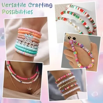 OHOME 5300 Clay Beads Bracelet Making Kit for Creative Kids