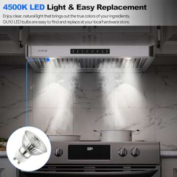 High-Performance 30 Inch Range Hood with Gesture Control