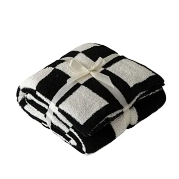 Ultra Soft Cozy Buffalo Checkerboard Throw Blanket for Home
