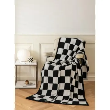 Ultra Soft Cozy Buffalo Checkerboard Throw Blanket for Home