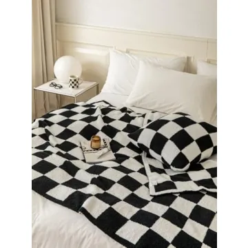 Ultra Soft Cozy Buffalo Checkerboard Throw Blanket for Home