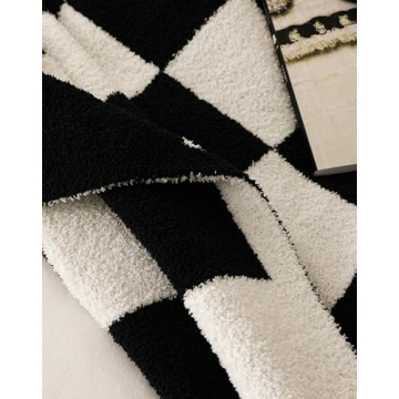 Ultra Soft Cozy Buffalo Checkerboard Throw Blanket for Home