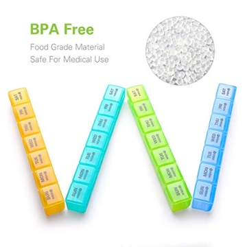 Large Capacity Monthly Pill Organizer with Travel Cases