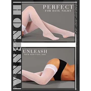 HONENNA Semi Sheer Thigh High Stockings 20 Shades